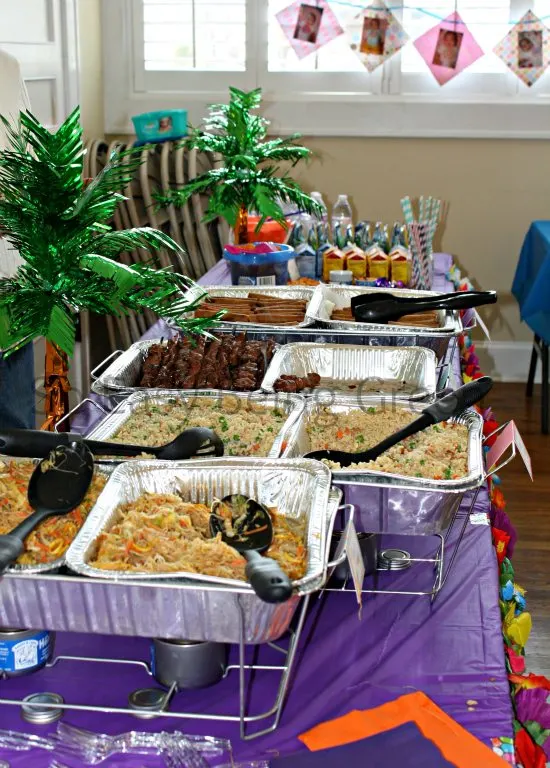 Beach Party Food Tables