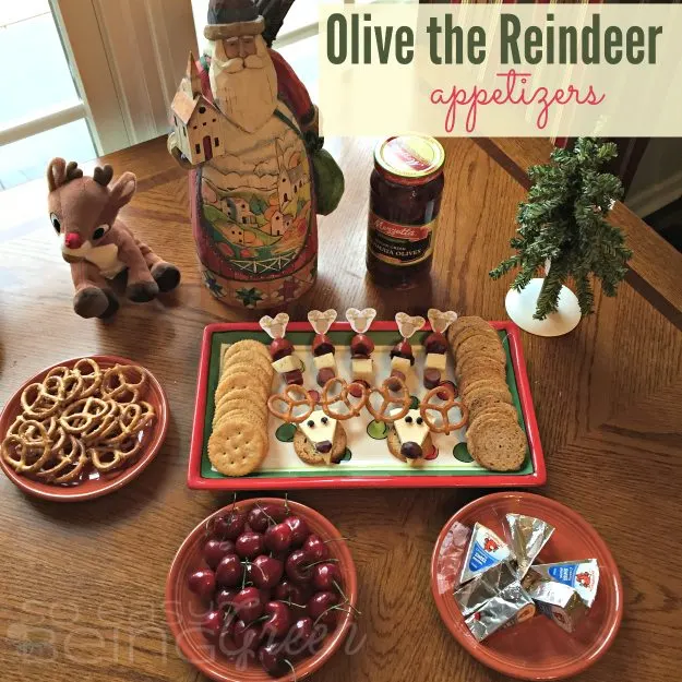 Olive Reindeer Appetizers Square