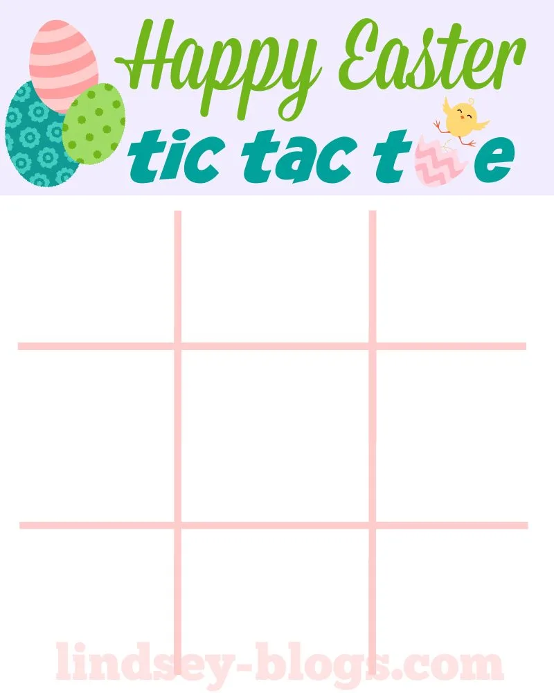 Easter Tic Tac Toe