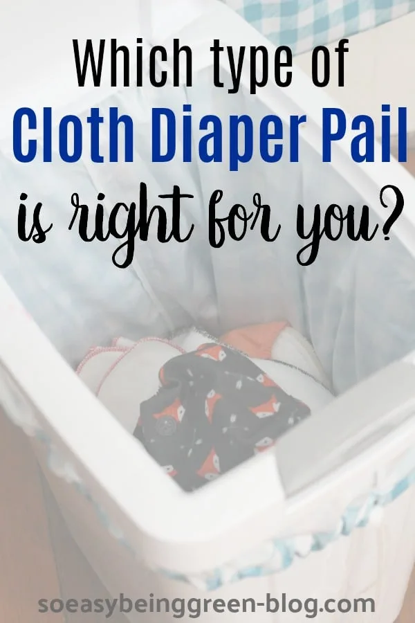 cloth diapers in diaper pail