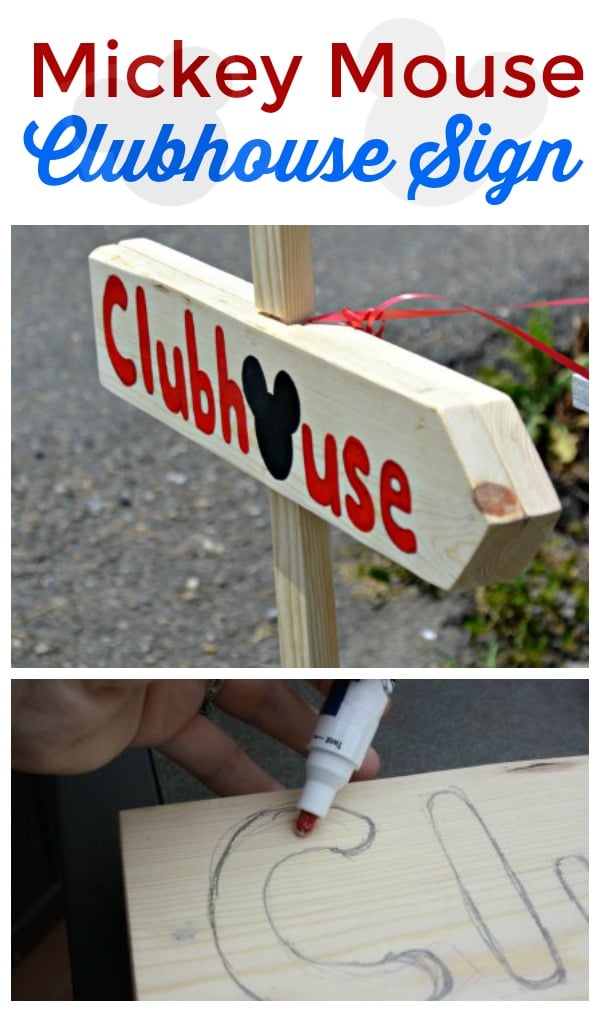 Make your own Mickey Mouse Clubhouse Sign
