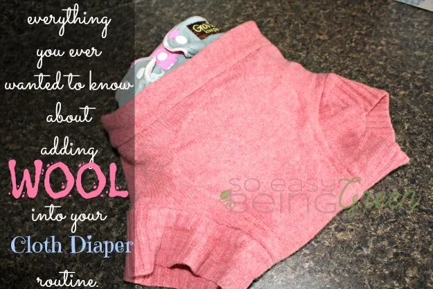 cloth diapering with wool