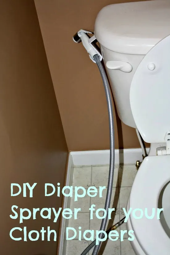 How to DIY a Diaper Sprayer to deal with dirty cloth diapers.
