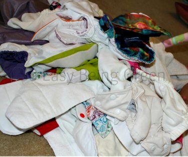 Cloth Diaper Laundry PIle