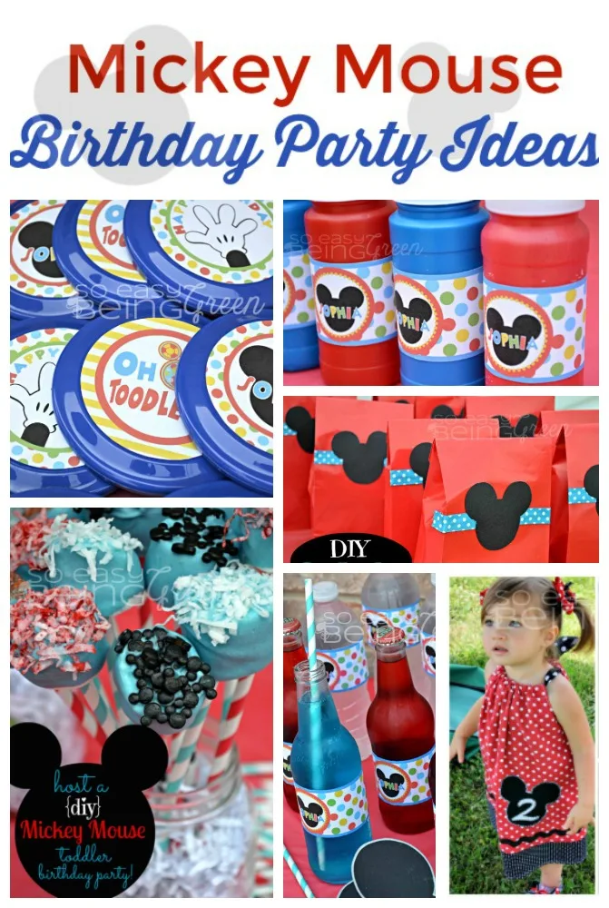 Mickey Mouse Birthday Party Oh Twodles Simple Cute Diy Ideas