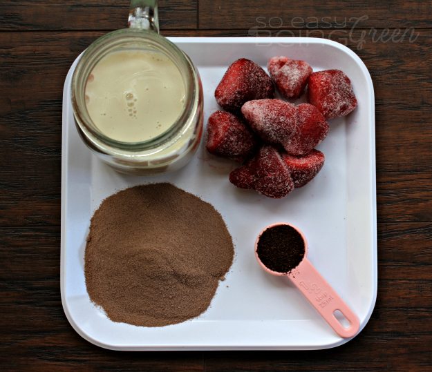 Strawberry Mocha Smoothie Ingredients