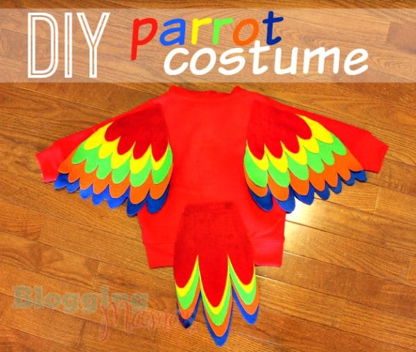 Baby Parrot Costume Diy With Free Pattern Templates - Diy Baby Bird Costume