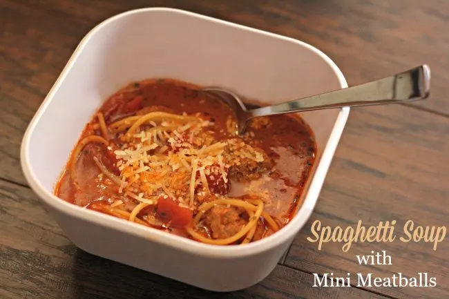 Spaghetti Soup with Title