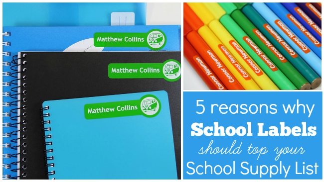 School Labels School Supply