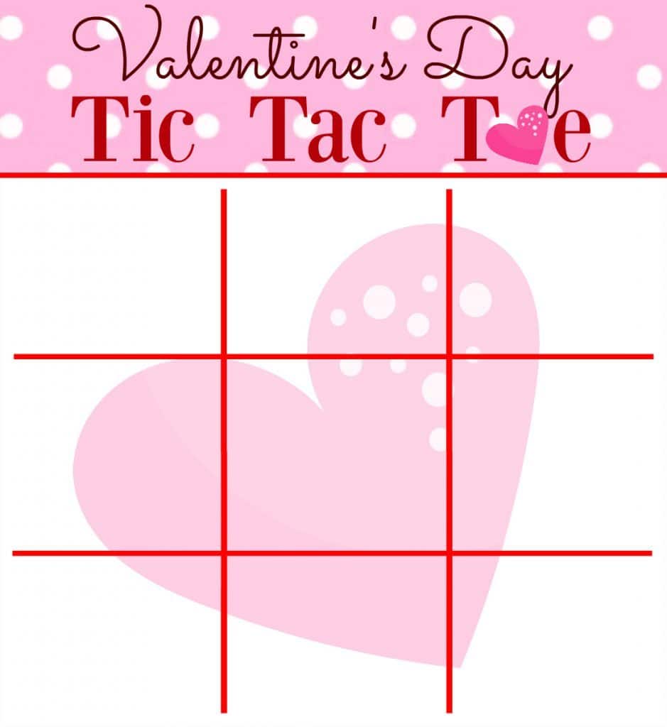 Print Your Own Mini Tic Tac Toe Valentine Cards Valentines In Minutes 