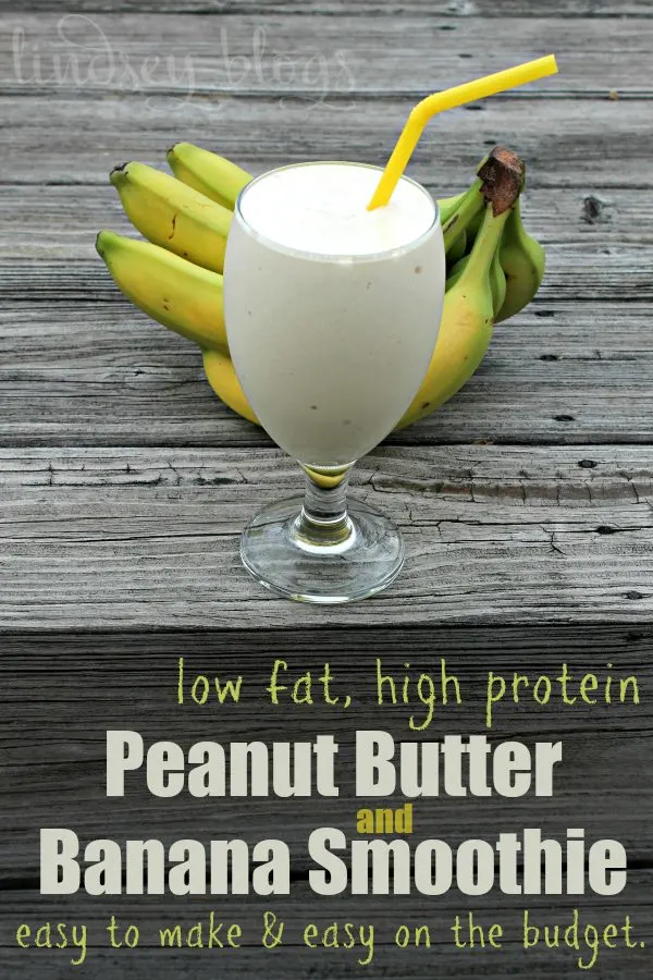 Low Fat High Protein Peanut Butter Smoothie