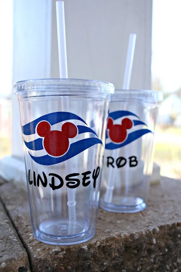 custom disney cruise line cups
