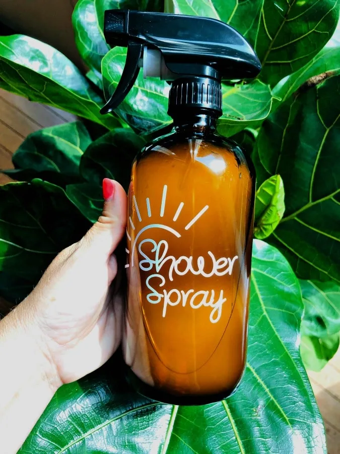 DIY Daily Shower Spray for No Scrub Cleaning!