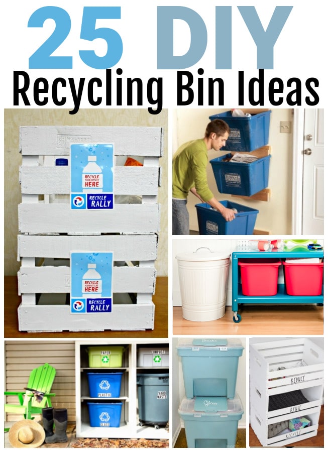 25 Diy Recyling Bins That You Can Make, Kitchen Island With Recycle Bins Uk