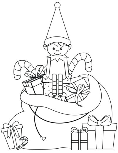 30 Elf on the Shelf Coloring Pages to Print to Print RIGHT NOW for FREE!
